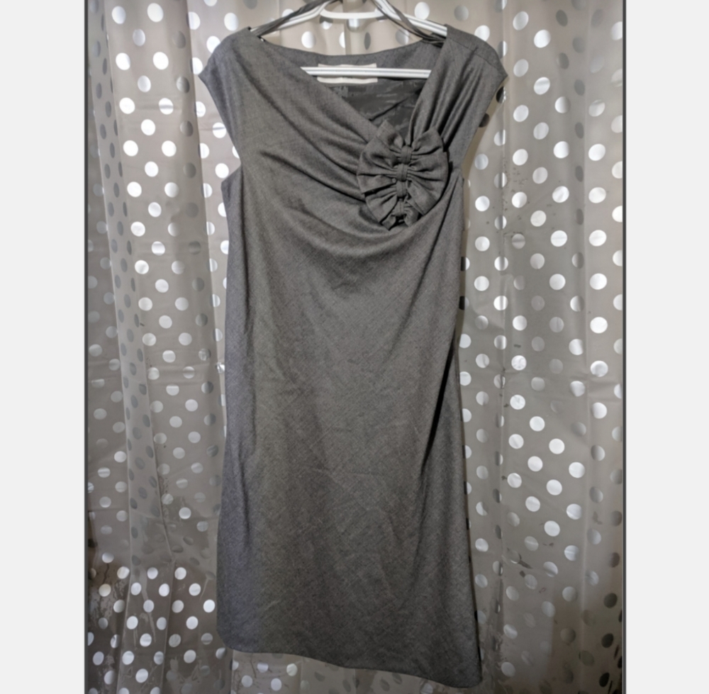 Valentino Shift Dress w/ Bow Accents